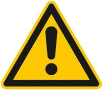 Warnschild, Warnung vor einer Gefahrenstelle, Alu, 200 mm