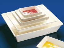 Laborschalen-6er Set PP, best. aus: 1x0,5 l, 1x1,5l, 1x3 l, 1x10 l, 1x21 l, 1x39 l, weiß