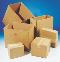 Norm-Standard-Faltkartons, 1-wellig, Innen-LxBxH 390x290x187 mm, Traglast 10 kg, FEFCO 0201, VE 20 Stück