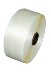 Umreifungs-Kraftband, Polyester, verleimt 16 mm, 4500 N, Großrolle mit 850 Meter (76 mm Kern)