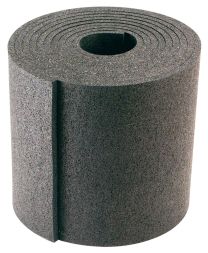 Anti-Rutsch-Matte aus Gummi, schwarz, Gleitreibbeiwert 0,6, Stärke 8 mm, Rollenware, Rollenlänge 5000 mm, Rollenbreite 250 mm