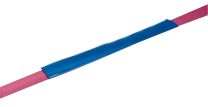 PVC-Scheuerschutzschlauch, blau, mit Textileinlage, für Gurtbreite 50 mm, 300 mm lang, VE 10 Stück