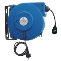Kabelaufroller, geschlossene Ausführung,15 m Kabel H07RN-F3G 1,5, Schutzart IP 42