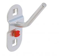 Schräghaken für Nüsse und Steckschlüssel, Durchm. 6 mm, Länge 14/40 mm, ähnlich RAL 9006 aluminium