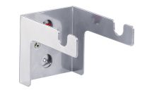Spulenhalter bis Achsmaß 17 mm, Breite maximal 78 mm, Durchm. 170 mm, ähnlich RAL 9006 aluminium