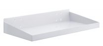 Stahlboden/Ablage, mit Abrollrand,BxT 490x243 mm, lichtgrau