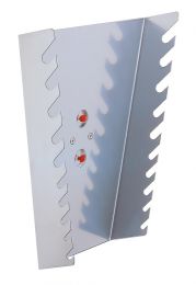 Ringschlüsselhalter, senkrecht, BxTxH 225/125x50x255 mm, ähnlich RAL 9006 aluminium