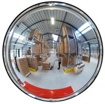 Indoor-Raumspiegel, rund, Durchm. 600 mm, max. Beobachtungsabstand 6 m, Gewicht 2 kg