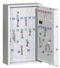 Schlüsseltresor, Sicherheitsstufe S1, für max. 50 Haken (nicht enthalten), 1-türig, BxTxH 350x200x350 mm, RAL 7035 lichtgrau