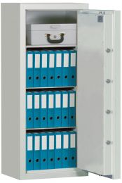 Dokumentenschrank, Sicherheitsstufe Kl. II, LFS30P, BxTxH 604x400x514 mm, Volumen 45 l, 1 Boden, Kapazität 0 Ordner, RAL 7035 lichtgrau