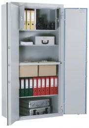 Dokumentenschrank, Sicherheitsstufe B + S2, LFS30P, BxTxH 495x472x375 mm, Volumen 23 l, 1 Boden, RAL 7035 lichtgrau