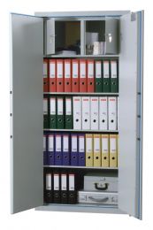 Dokumentenschrank, Sicherheitsstufe A + S1, LFS30P, BxTxH 490x455x820 mm, Volumen 71 l, 1 Boden, RAL 7035 lichtgrau