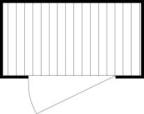 Materialcontainer, verzinkt, zerlegt, ohne Fußboden, BxTxH 2100x1140x2150 mm