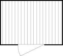 Materialcontainer, verzinkt, mit Holzfußboden, montiert BxTxH 3050x2170x2150 mm