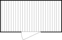 Materialcontainer, verzinkt, mit Holzfußboden, zerlegt, BxTxH 4050x2170x2150 mm