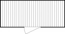 Materialcontainer, verzinkt, zerlegt, ohne Fußboden, BxTxH 5080x2170x2150 mm