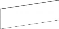 Schreibtisch-Sichtblende, BxH 1800x520 mm, lichtgrau