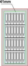 Dokumentenschrank, Sicherheitsstufe Kl. I, S60P, BxTxH 704x471x1507 mm, Volumen 291 l, 3 Böden, Kapazität 28 Ordner, RAL 7035 lichtgrau