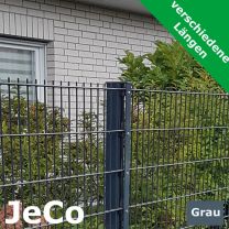 JeCo Doppelstabmattenzaun Matten Zaun Gartenzaun anthrazit RAL 7016