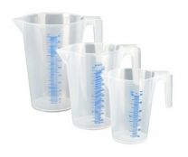 Pressol Messbecher Labor Messkanne 500 1000 2000 ml Set Polypropylen 3 teilig