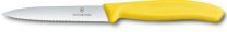 Victorinox SwissClassic Gemüsemesser 10cm 1 Welle + 1 Normal,gelb
