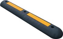 Leitschwelle L1000xB150xH60mm PVC schwarz mit gelben Reflexstreifen