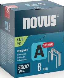 NOVUS Feindrahtklammer A Typ 53 superhart 8 mm (Packung à 5000 Stück)