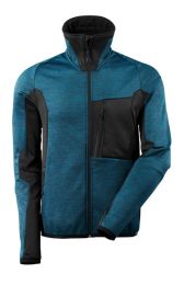 MASCOT  Fleece-Pullover "Advanced" moosgrün/schwarz, Gr.3XL