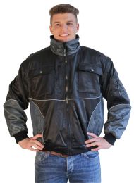 Artus Pilotenjacke schwarz/grau Gr. S