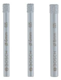 BOSCH Diamantbohrer-Set Expert for Ceramic (6, 6, 8 mm)