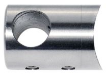 Plarol Relinghalter,VA,Ø 22 mm, f. 10 mm Relingstange Anschluss