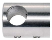 Plarol Relinghalter,VA,Ø 22 mm, f. 10 mm Relingstange Anschluss flac
