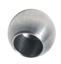 Plarol Massiv-Kugel Ø25 mm, VA, mit S acklochbohrung Ø12,2 mm