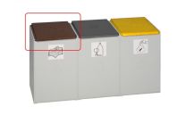 Deckel zu Kunststoffcontainer Vol. 60 l, Farbe braun