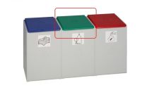 Deckel zu Kunststoffcontainer Vol. 60 l, Farbe grün