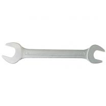JeCo Doppelmaulschlüssel oder Doppelmaulschlüsselsatz / 6-46 mm Schlüsselweite, mit flachen Köpfen, Verchromt, Maulstellung 15°