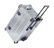 Zarges Mobile Universal-Aluminium-Kiste, Volumen 90 l, BxTxH 800x400x455 mm, mit Rollen und Ausziehgriff, 41812