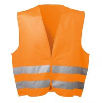 Warnweste Polyester ORANGE Universalgröße