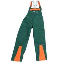 WATEX Waldarbeiter-Latzhose, grün orange, Gr. 60