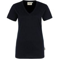 Hakro Damen V-Shirt Classic  schwarz Gr. 3XL 126