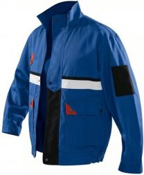 KUEBLER Bundjacke "Brand X" MG kornblau/rot Gr.48