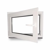 Kellerfenster Classic Line - Profil 70 mm - 3-fach-Verglasung - weiß - Breite 50-90 cm - Höhe 50 - 120 cm