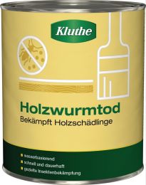 KLUTHE Holzschutzmittel Holzwurmtod farblos 0,75l Dose