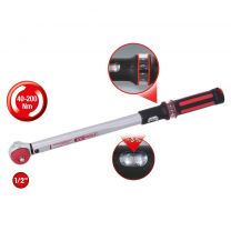 KS-Tools - 1/2" ERGOTORQUEprecision Drehmomentschlüssel 40-200 Nm mit Quick-Lock Drehknopf-Umsteck-Ratschenkopf