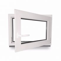 Kunststofffenster - Zwischenmaße - 2-Fach Verglasung - 60 mm Rahmenprofil - Dreh Kipp