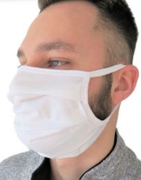 JeCo - Mund-Nasen-Maske 5 Stück waschbar weiß M