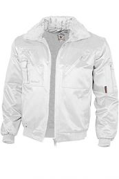 Pilotenjacke 4 in 1, weiß - Größen: S - 3XL