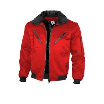 Qualitex - Pilotenjacke marineblau/rot/royalblau/schwarz