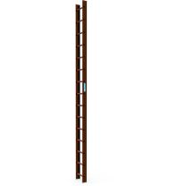 Zarges Dachleiter 4,2m Kupferbraun beschichtet (40399)