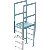 Zarges Ausstieg mit Übergang Edelstahl V4A (44181)